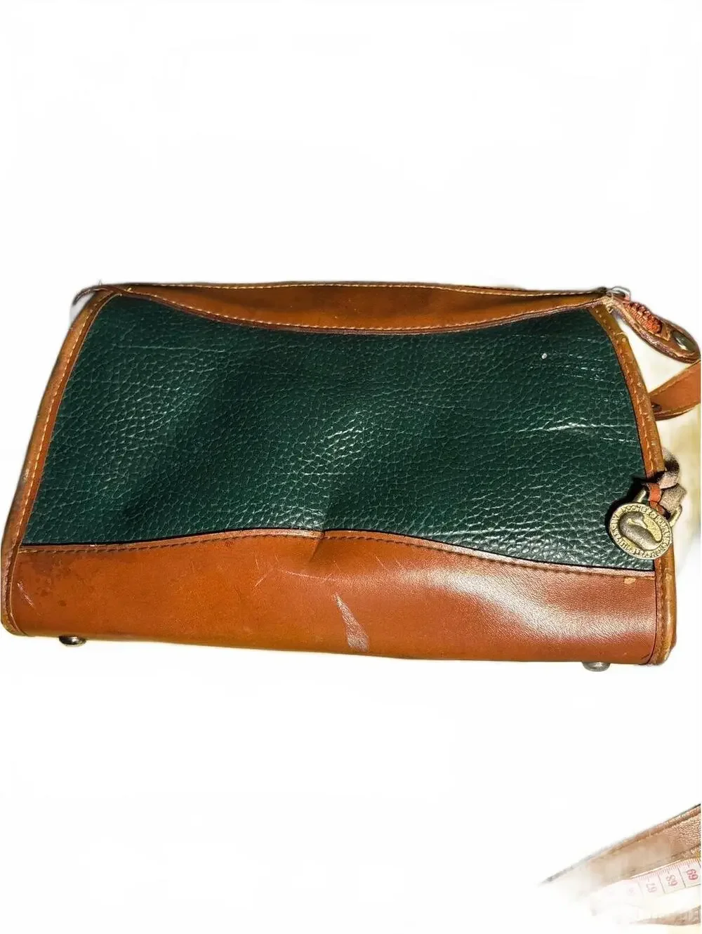 Vintage Dooney Bourke R19 Green AWL Leather Ba